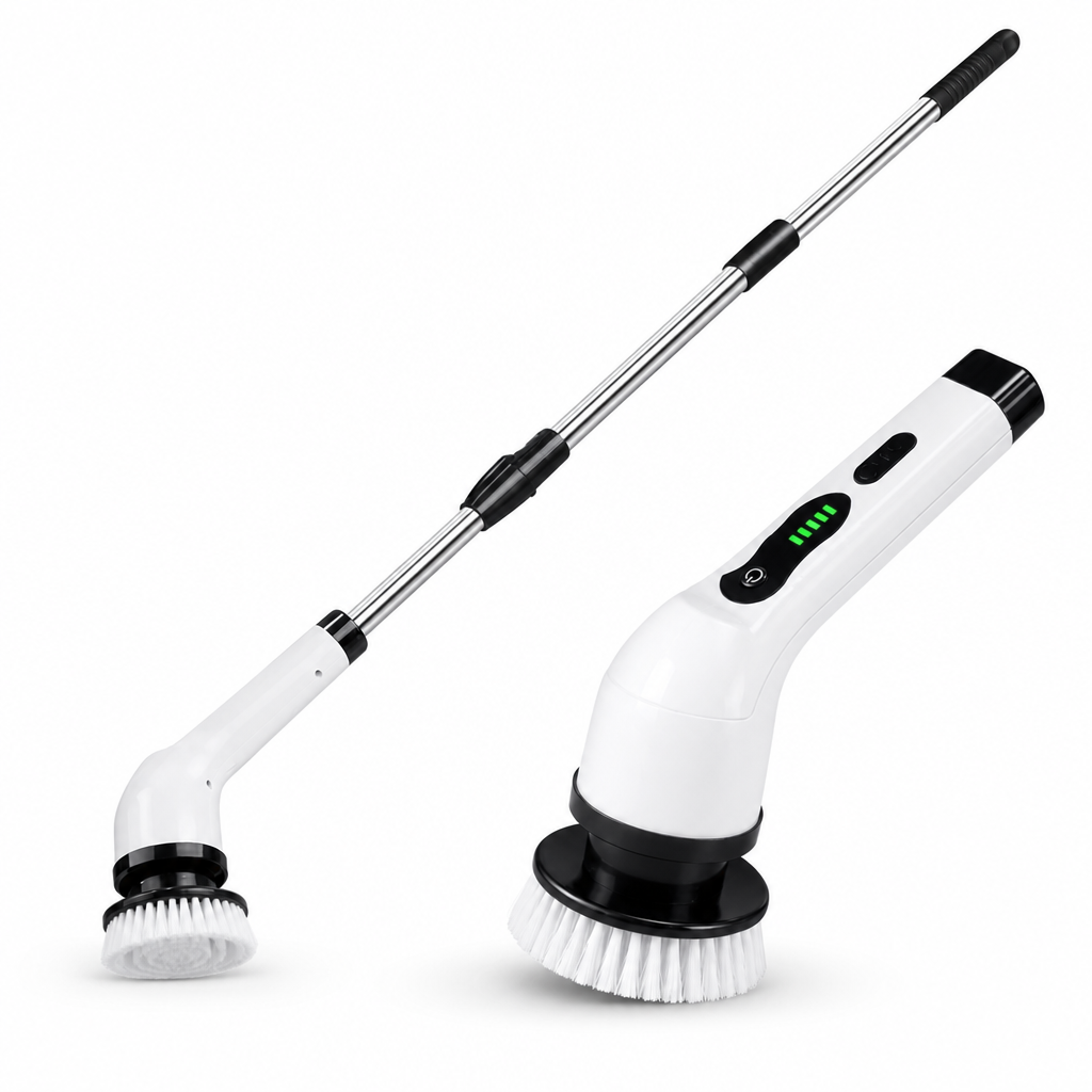 ScrubPro | Elektrische schoonmaakborstel | Draadloze Elektrische Schoonmaakborstel – Multifunctionele Spin Scrubber voor Keuken Badkamer Toilet, Oplaadbare Reinigingsborstel