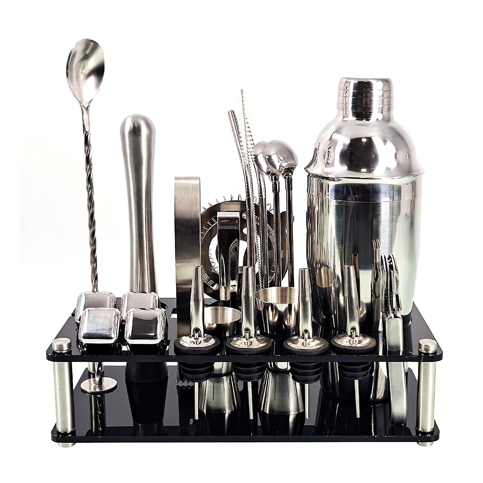 Cocktailset 23-Delig met Shaker en Standaard voor Thuisgebruik
