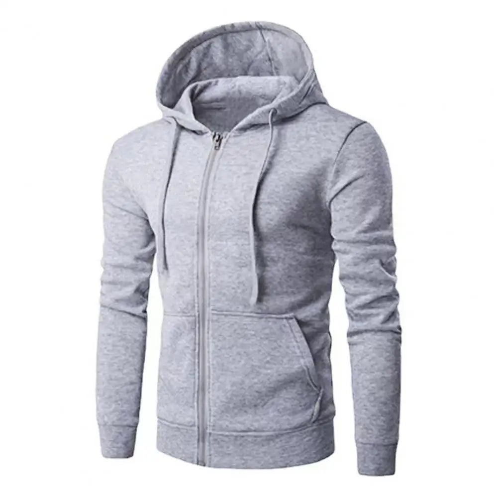 FlexGear Herfst Heren Hoodie Sweatshirt Slim Fit Lange Mouw | Hoodie | Casual Sweatshirt met Rits Sluiting, Mode Jasje voor Mannen