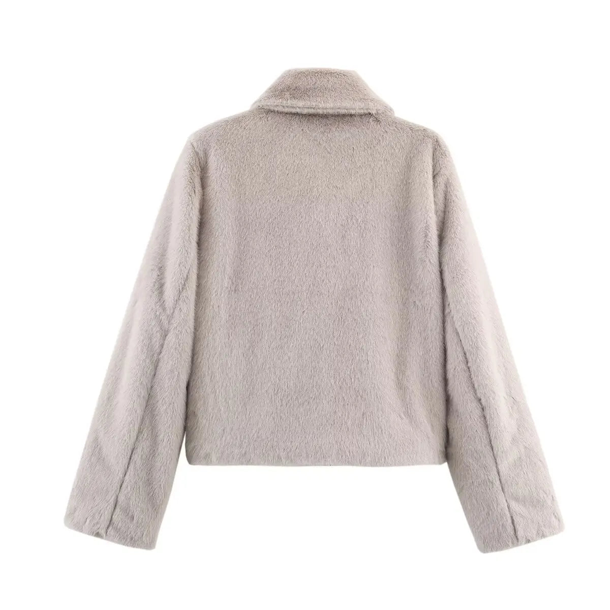 Visconte Dames Herfstjas – Lange Bruine Jas met Revers, Knopen en Losse Pasvorm, Elegant voor Najaar en Winter