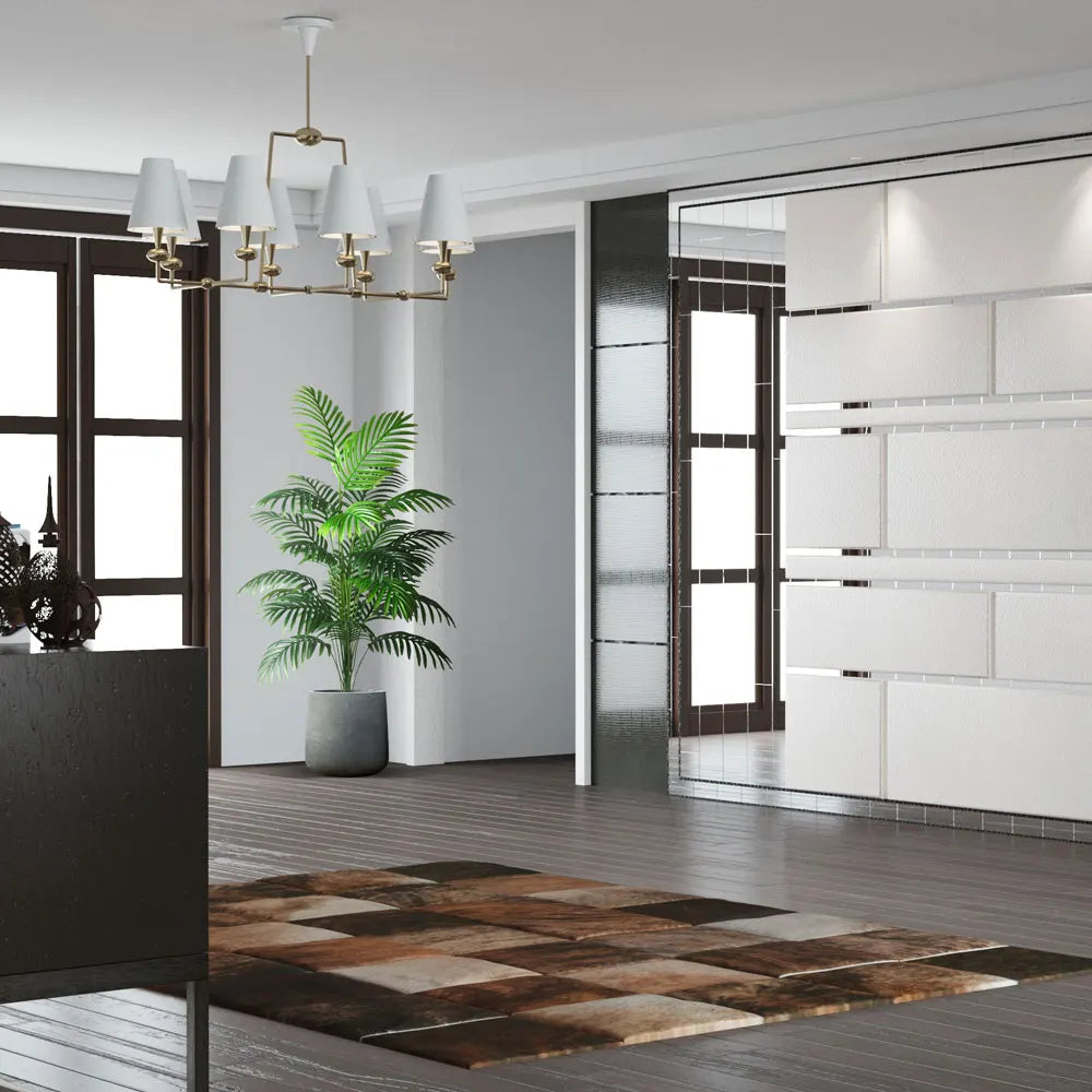 Grote Kunstmatige Palmboom Tropische Nep Planten Groene Plastic Palmbladeren 90-120cm