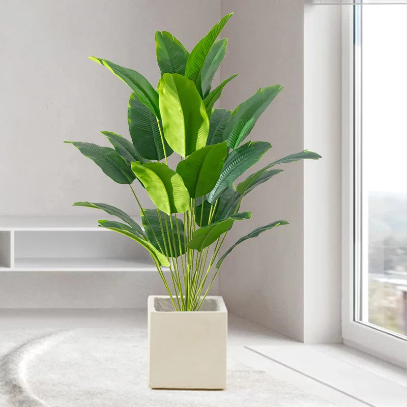 Kunstplant Tropische Bananenblad boom | Real Touch Monstera Bladeren | Decoratie Voor Huis & Tuin