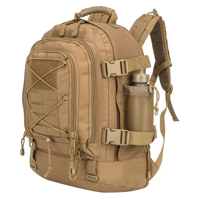 MILPRO | Tactische Rugzak 60L | Waterdicht nylon, molle systeem, heavy duty outdoor rugzak voor hiking en survival