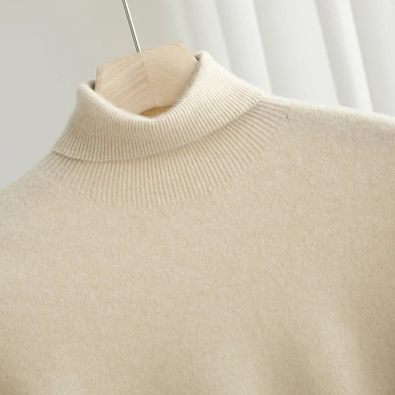 Business Wool Turtleneck | High Quality Materials - Warm and Cozy - Fall - Ideal for Formal and Informal Occasions