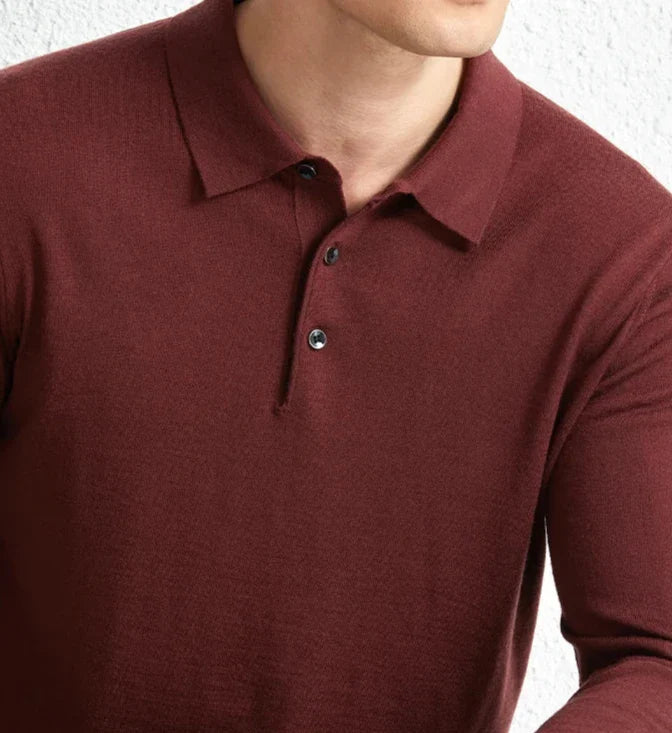 Slim fit wool autumn sweater | High quality materials - Warm and cozy - autumn - Ideal for formal and informal occasions