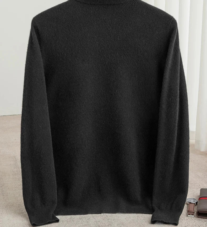 Business Wool Turtleneck | High Quality Materials - Warm and Cozy - Fall - Ideal for Formal and Informal Occasions