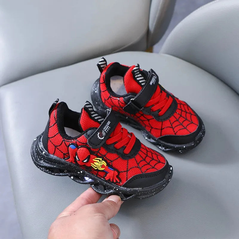 Spider-Man Sneakers | Jongens Sportschoenen Met LED-Verlichting - Comfortabel & Casual