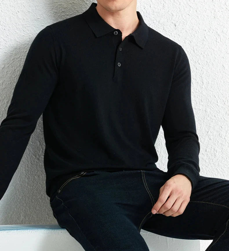 Slim fit wool autumn sweater | High quality materials - Warm and cozy - autumn - Ideal for formal and informal occasions