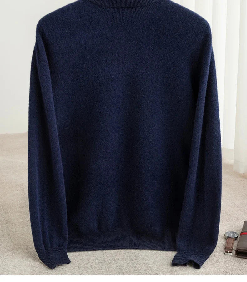 Business Wool Turtleneck | High Quality Materials - Warm and Cozy - Fall - Ideal for Formal and Informal Occasions