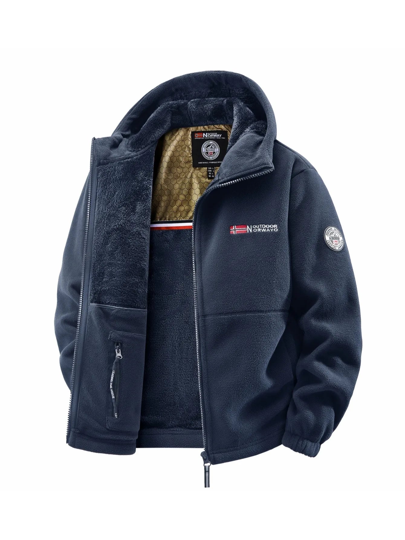 Visconte Heren Outdoor Winterjas – Hooded Jacket voor Herfst & Winter, Dagelijks Gebruik, Reizen, Streetwear, Warme Casual Jas