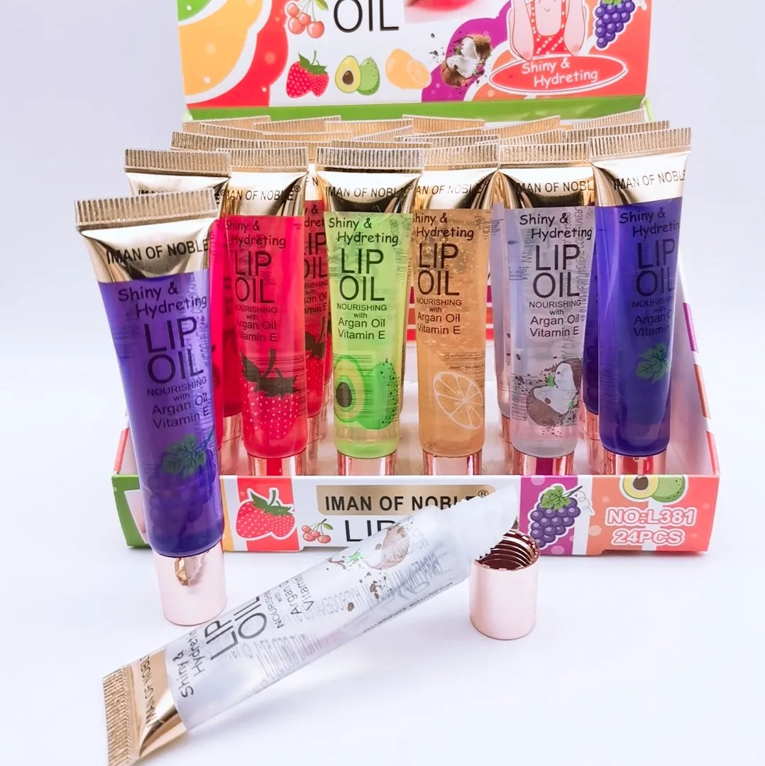 6-pack Fruit Flavor Lip Gloss Set | Vitamin E en Langdurige Hydratatie voor de Lipverzorging