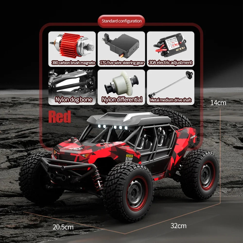 RC Monstertruck 4WD 50KM/H - Afstandsbediening Auto voor Kinderen en Volwassenen, Perfect voor Off-road