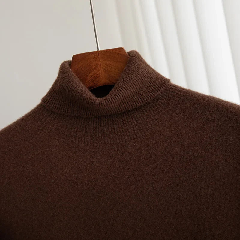 Business Wool Turtleneck | High Quality Materials - Warm and Cozy - Fall - Ideal for Formal and Informal Occasions