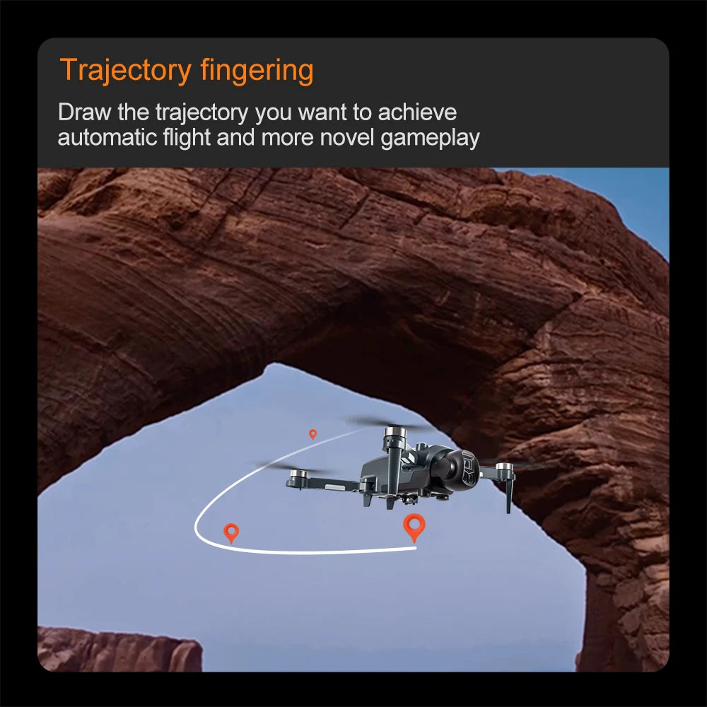 AeroPro Drone 4K UHD Dual Camera 5G WIFI Opvouwbare Quadcopter | Drone | Professionele Drone met Brushless Motor, FPV & Luchtfotografie