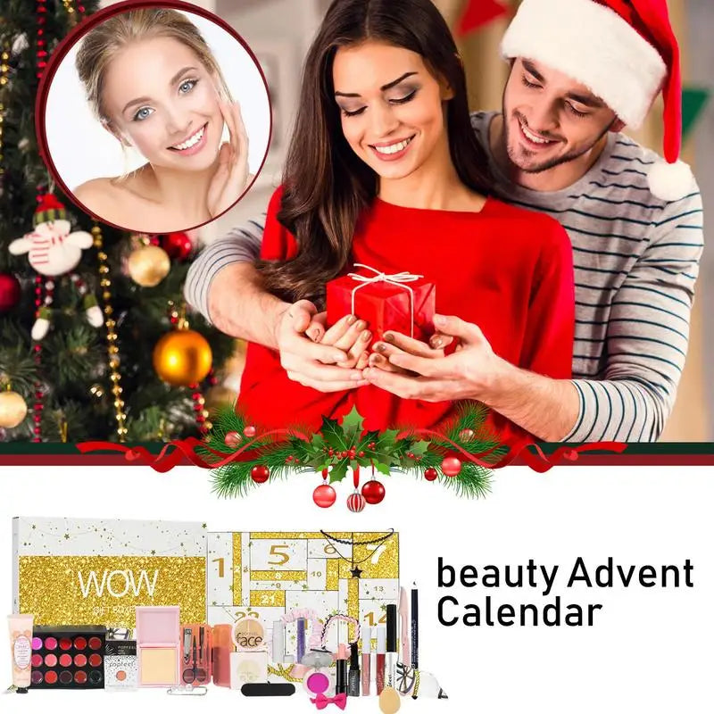 Schoonheids Advent Kalender - Complete Countdown Set voor Kerstmis, Perfect Cadeau voor Haar