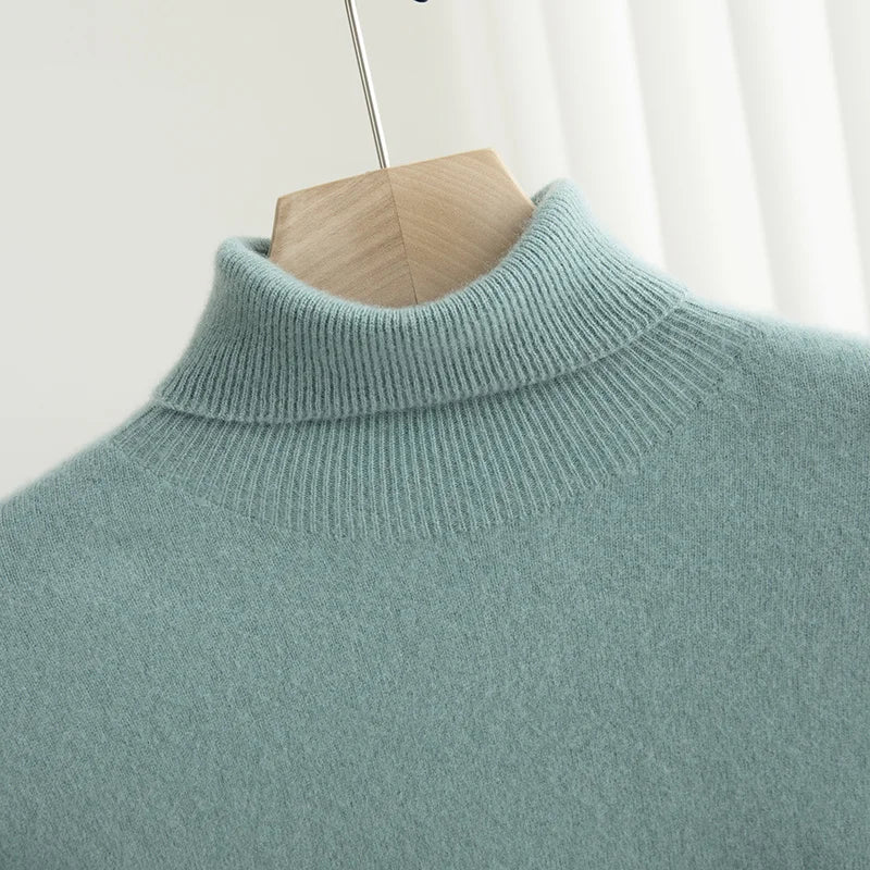 Business Wool Turtleneck | High Quality Materials - Warm and Cozy - Fall - Ideal for Formal and Informal Occasions
