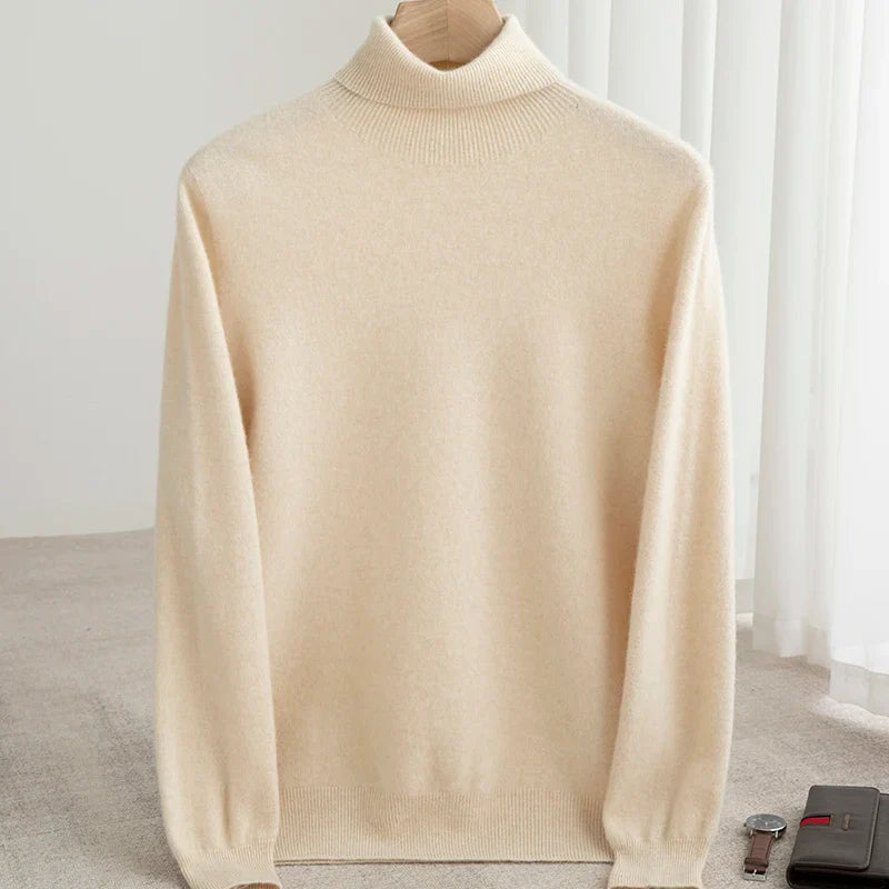 Business Wool Turtleneck | High Quality Materials - Warm and Cozy - Fall - Ideal for Formal and Informal Occasions