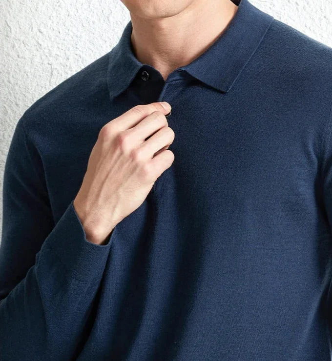 Slim fit wool autumn sweater | High quality materials - Warm and cozy - autumn - Ideal for formal and informal occasions