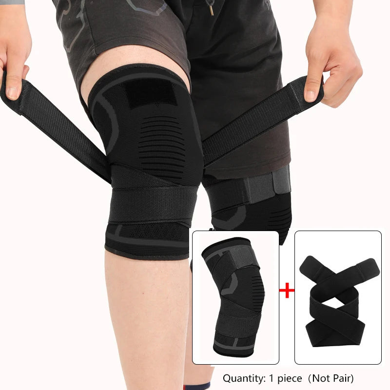 Kniebeschermer Nylon Sportbrace Compressie | Kniebrace | Knie Ondersteuning voor Fitness, Hardlopen & Sport