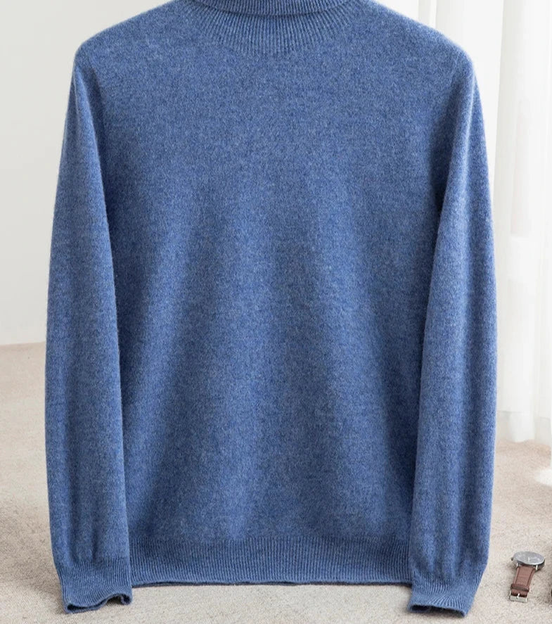 Business Wool Turtleneck | High Quality Materials - Warm and Cozy - Fall - Ideal for Formal and Informal Occasions