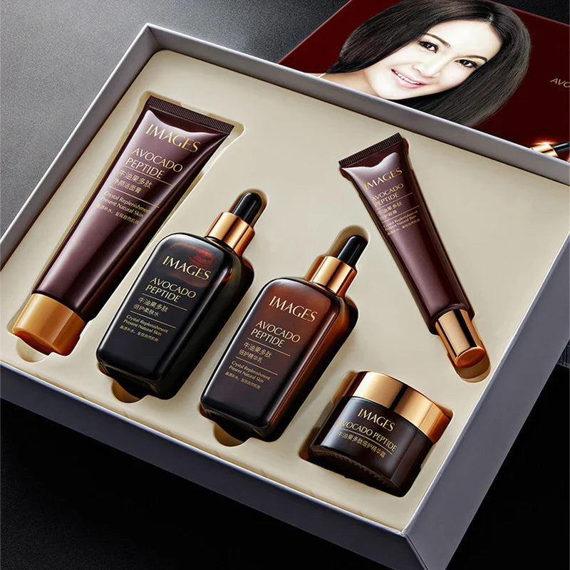 5-delige Avocado Huidverzorgingsset – Complete Dagelijkse Verzorging