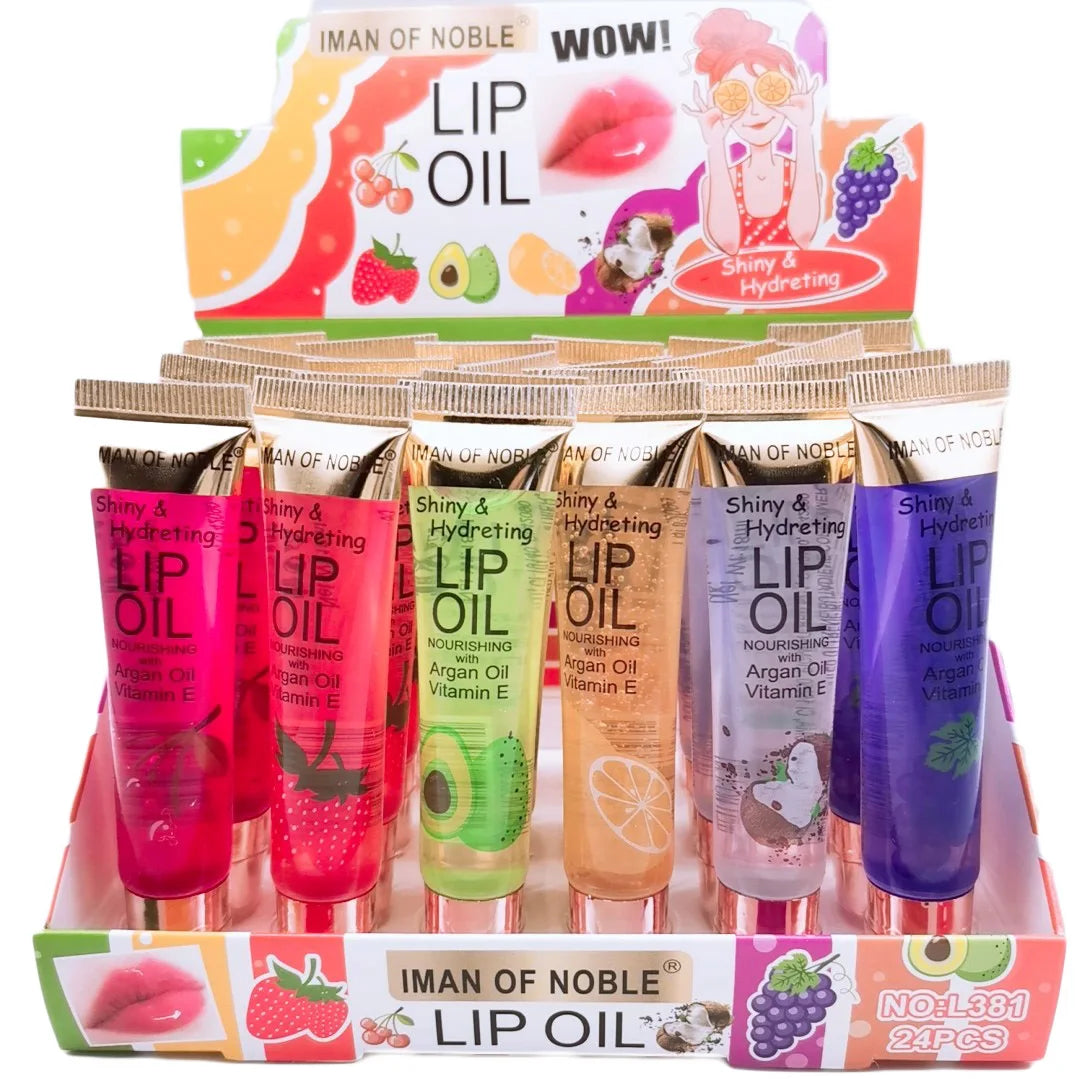 6-pack Fruit Flavor Lip Gloss Set | Vitamin E en Langdurige Hydratatie voor de Lipverzorging