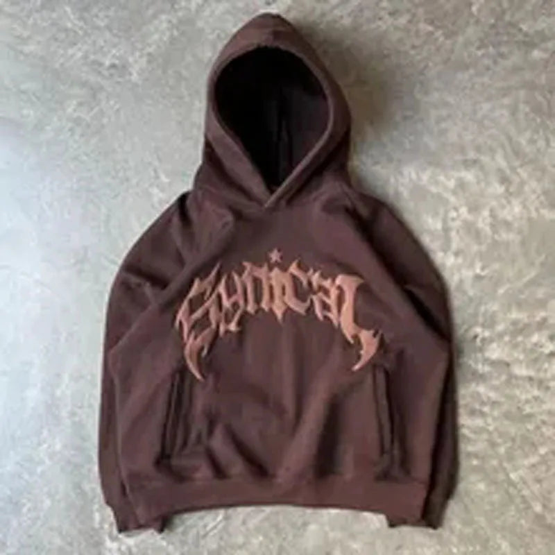 Harajuku Brief Gedrukte Hoodie | Loose Fit | Stijlvolle Casual Streetwear - Comfortabele Oversized Pasvorm