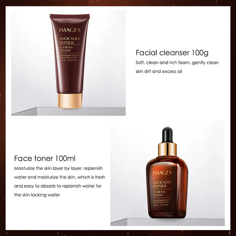 5-delige Avocado Huidverzorgingsset – Complete Dagelijkse Verzorging