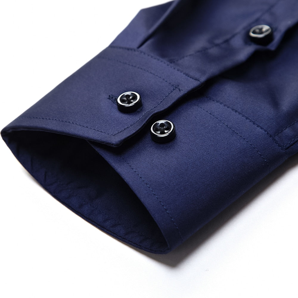Ashford Heren Overhemd Slim Fit Anti-Kreuk - Strijkvrij Dress Shirt van Katoen, Bamboevezel en Stretch - Licht en Ademend, in 10 Kleuren