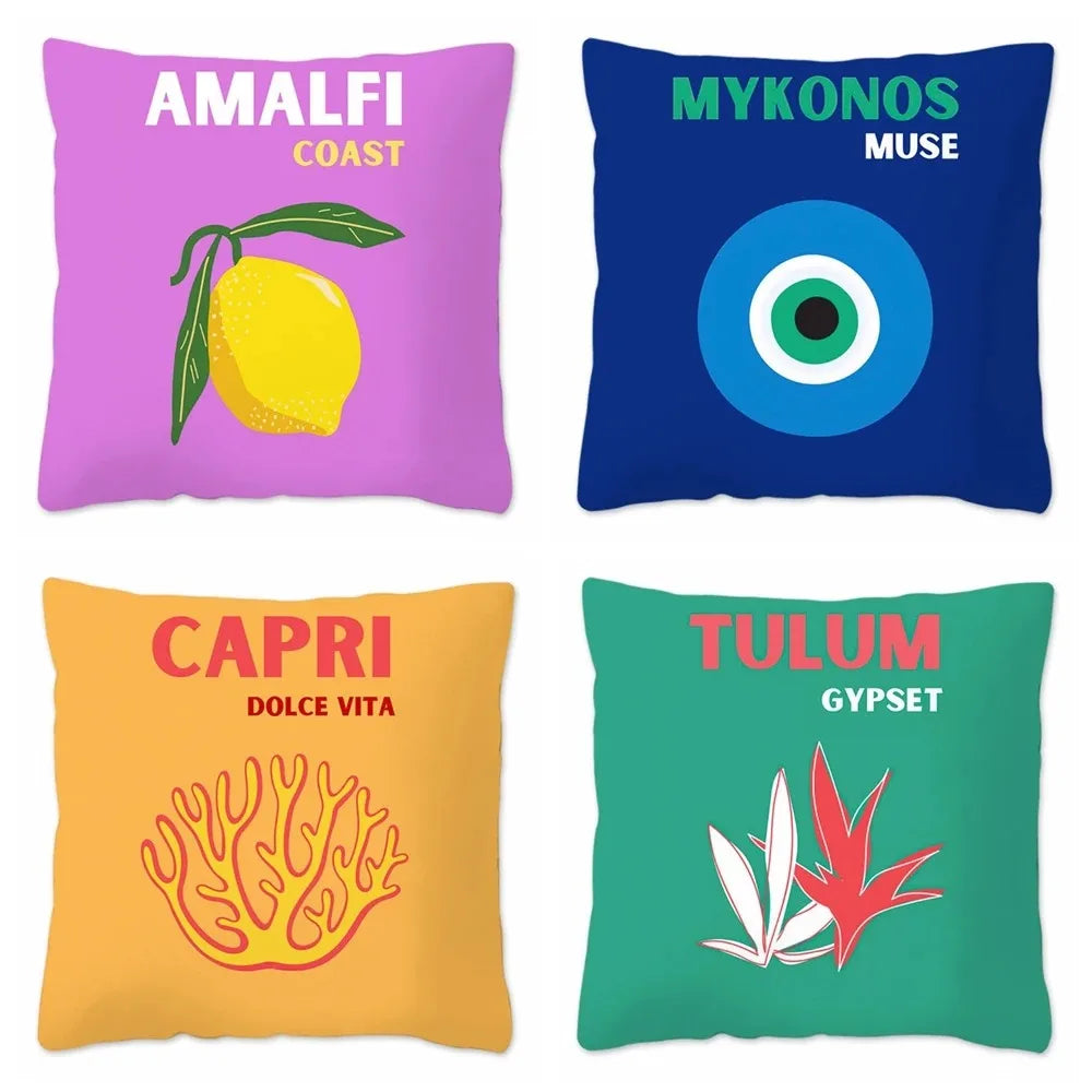 Decoratieve kussentjes | Steden | Amalfi | St.tropez