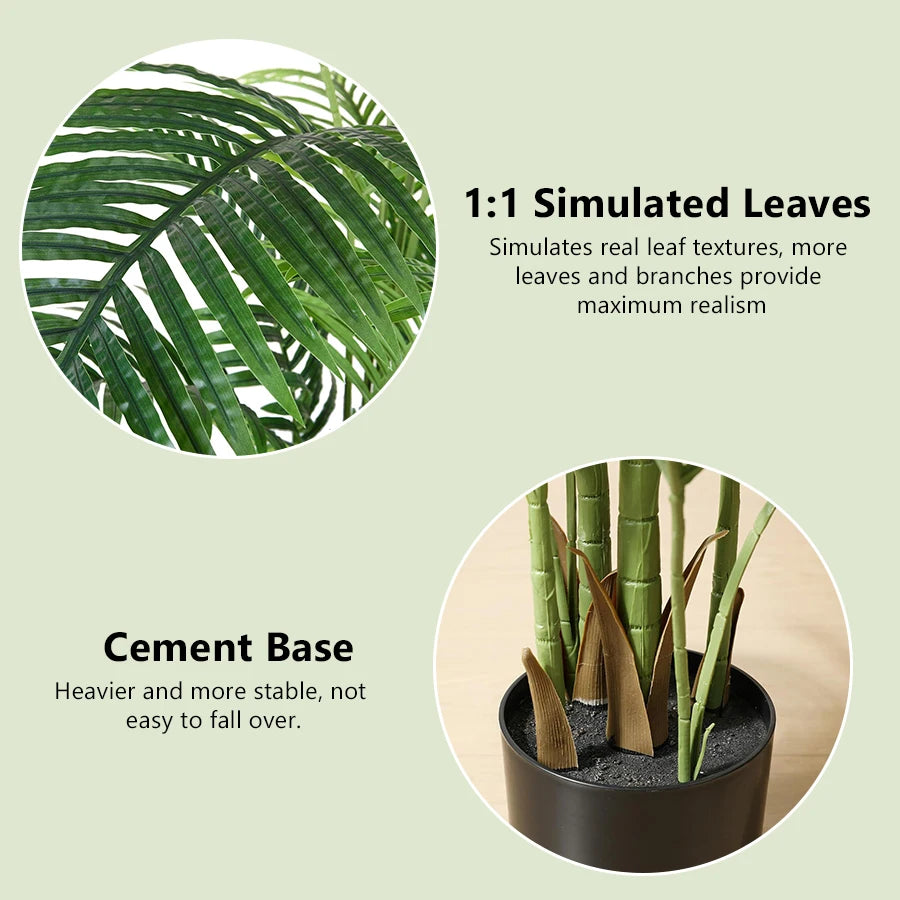 130cm Grote Kunstpalm Met Pot | Tropische Nepplant | Binnen & Buiten Interieurdecoratie