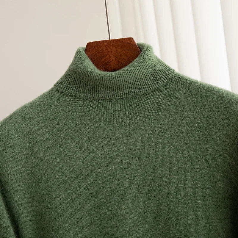Business Wool Turtleneck | High Quality Materials - Warm and Cozy - Fall - Ideal for Formal and Informal Occasions