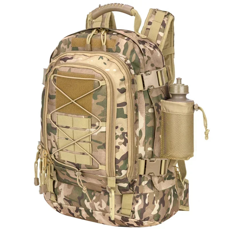 MILPRO | Tactische Rugzak 60L | Waterdicht nylon, molle systeem, heavy duty outdoor rugzak voor hiking en survival