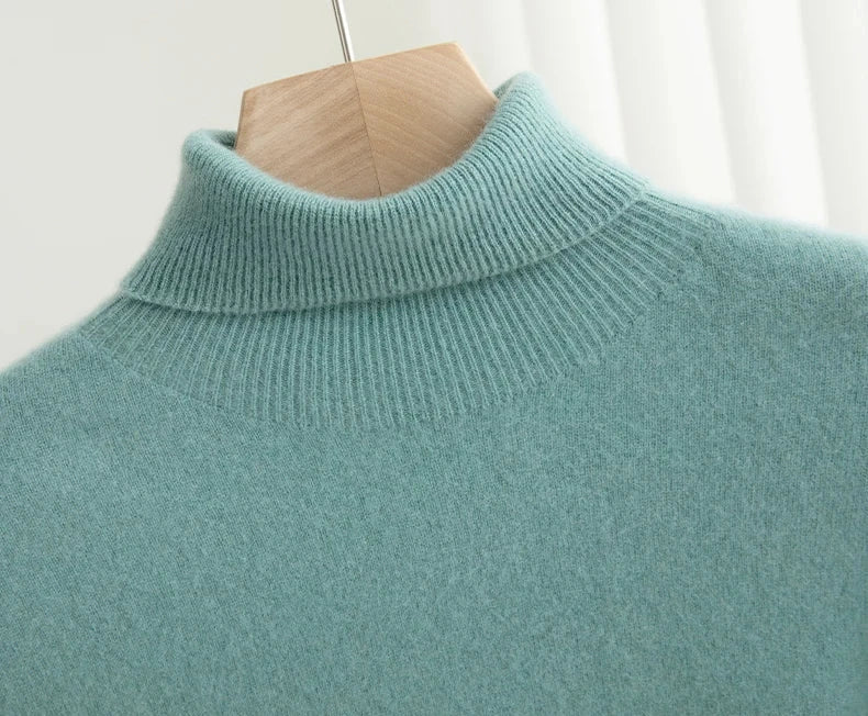 Business Wool Turtleneck | High Quality Materials - Warm and Cozy - Fall - Ideal for Formal and Informal Occasions