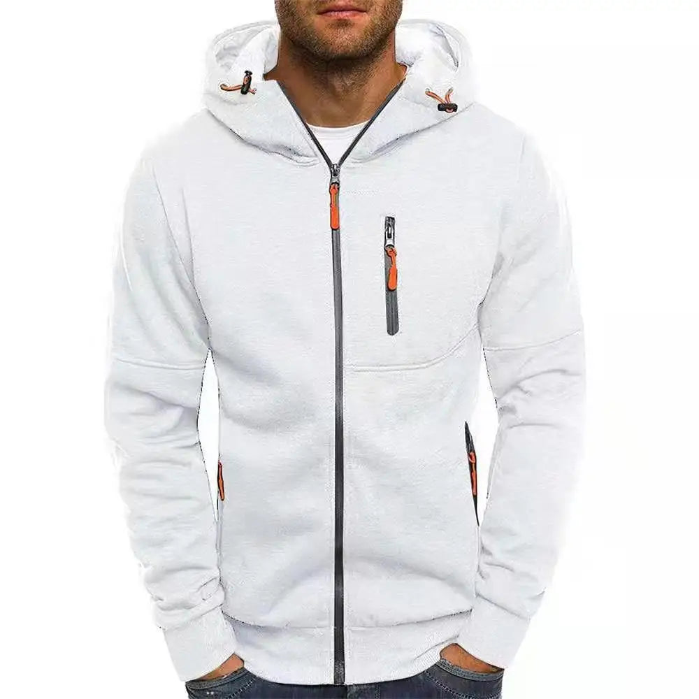 CoreWear Heren Hoodie Sweatshirt Lange Mouw Slim Fit met Rits | Hoodie | Sportieve Casual Hoodie voor Heren Kleding & Streetwear