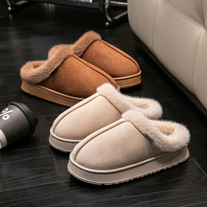 Dames Fluffy Slippers Winter Warm | Slippers | Antislip Binnenpantoffels voor Dames & Heren