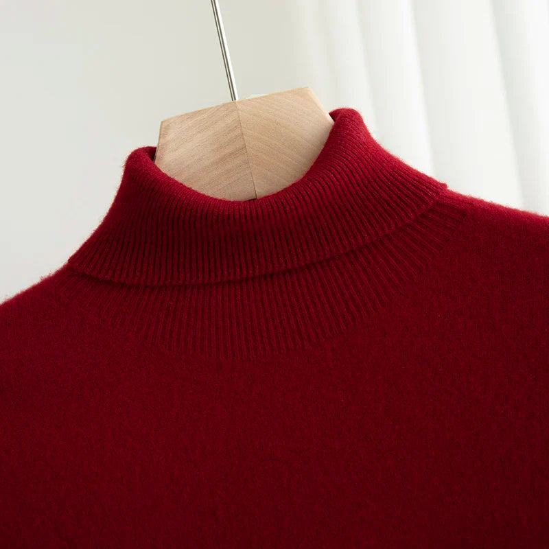 Business Wool Turtleneck | High Quality Materials - Warm and Cozy - Fall - Ideal for Formal and Informal Occasions