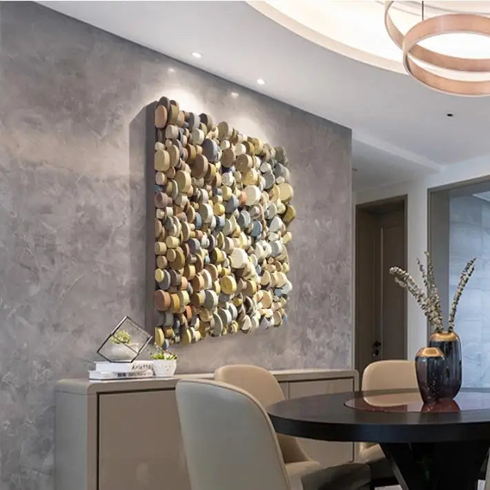 3D Muurdecor Kubus | Wanddecoratie | Kleurrijke Blokkendoos Kunst