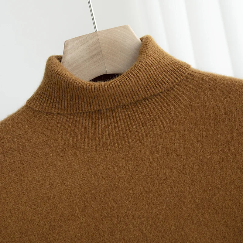 Business Wool Turtleneck | High Quality Materials - Warm and Cozy - Fall - Ideal for Formal and Informal Occasions