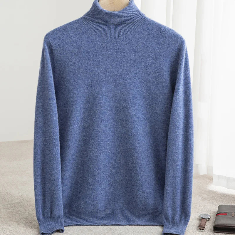 Business Wool Turtleneck | High Quality Materials - Warm and Cozy - Fall - Ideal for Formal and Informal Occasions