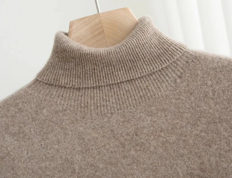 Business Wool Turtleneck | High Quality Materials - Warm and Cozy - Fall - Ideal for Formal and Informal Occasions