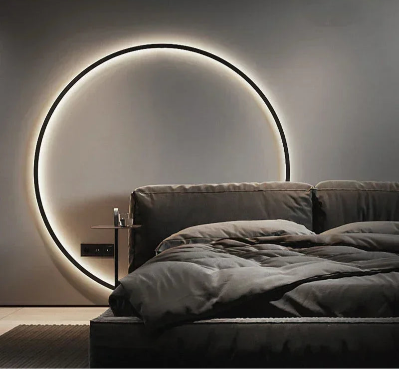 Moderne Ronde Wandlamp | Verlichting | Sfeervolle Cirkelvormige Lichtbron