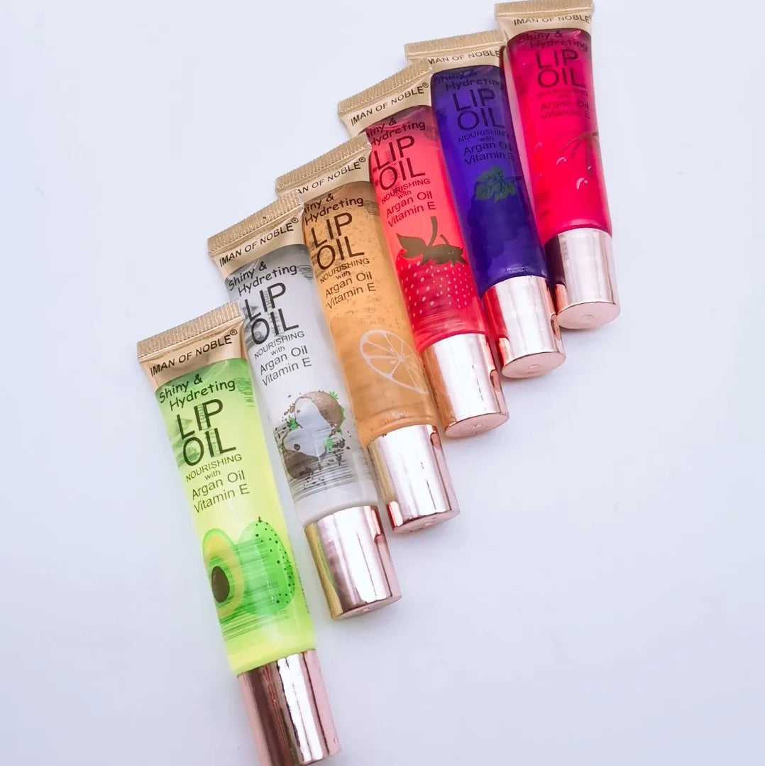 6-pack Fruit Flavor Lip Gloss Set | Vitamin E en Langdurige Hydratatie voor de Lipverzorging