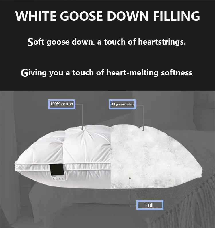 Hotel kussen met Dons | Artistiek en comfortabel - Voegt een moderne twist toe aan elk interieur