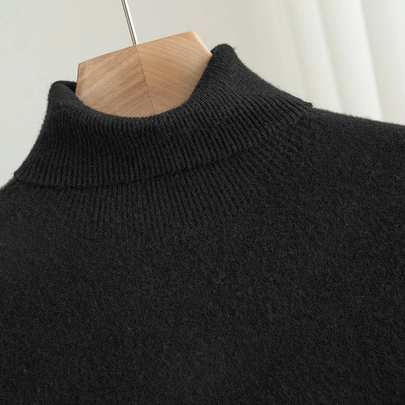Business Wool Turtleneck | High Quality Materials - Warm and Cozy - Fall - Ideal for Formal and Informal Occasions