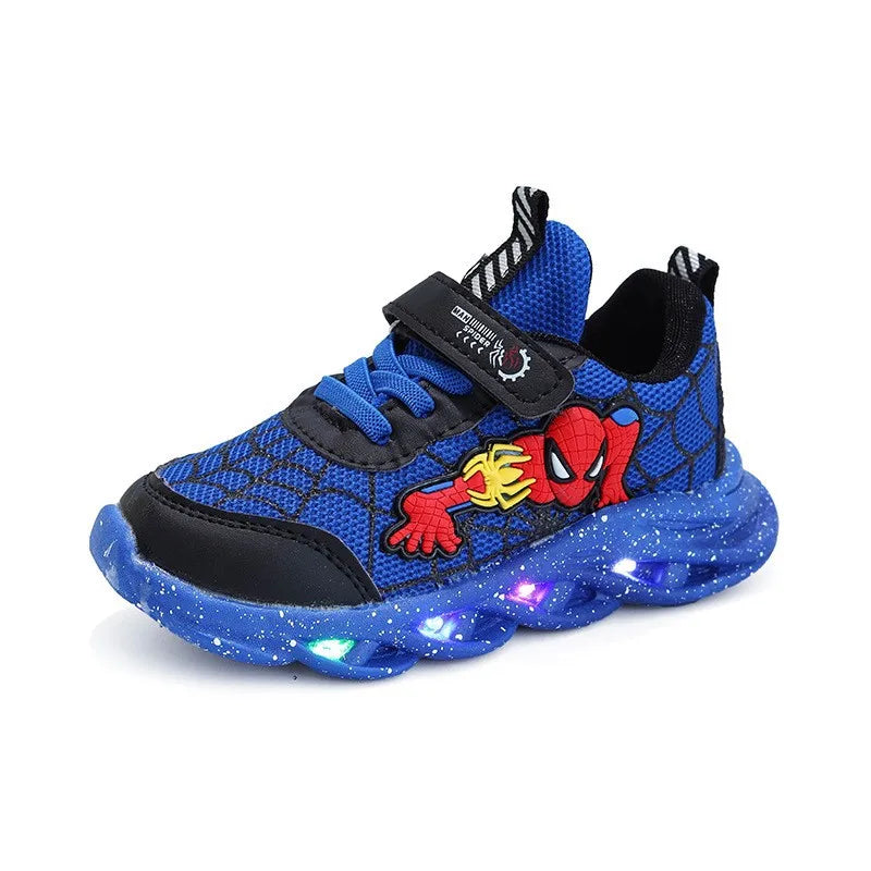Spider-Man Sneakers | Jongens Sportschoenen Met LED-Verlichting - Comfortabel & Casual