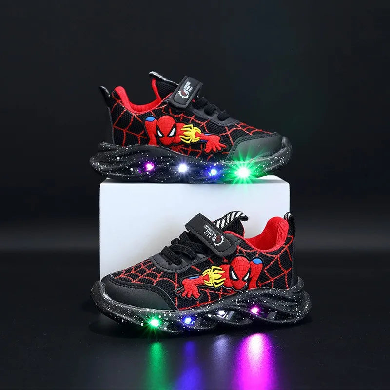 Spider-Man Sneakers | Jongens Sportschoenen Met LED-Verlichting - Comfortabel & Casual