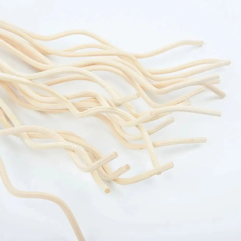 20x Lange Geurstokjes 28cm Zwart Golvend | Rattan Diffuser Stokjes | Luchtverfrisser Navulling