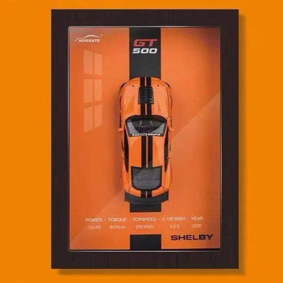 3D Auto Model in Designer Lijst - Exclusieve Mini Auto Collectie