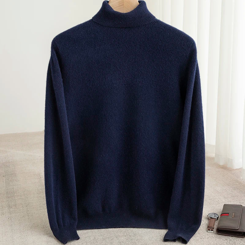 Business Wool Turtleneck | High Quality Materials - Warm and Cozy - Fall - Ideal for Formal and Informal Occasions